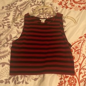 Forever 21 striped crop top